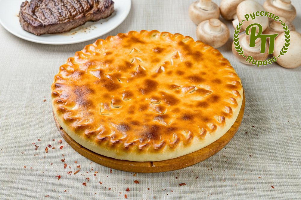 Осетинский пирог с говядиной и грибами