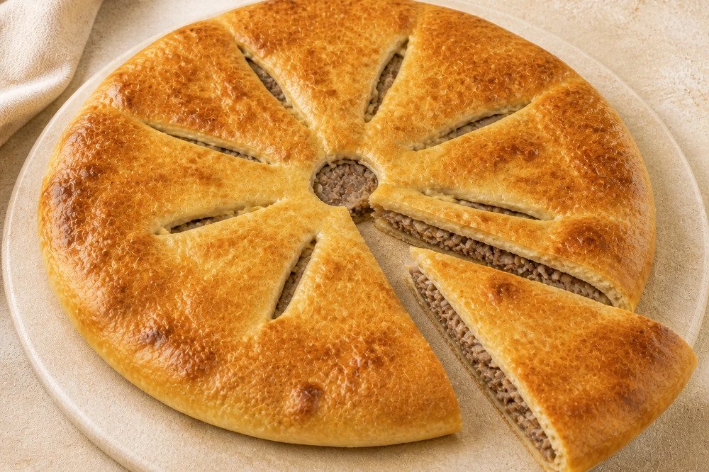 Осетинский пирог с говядиной и капустой, 1 шт.