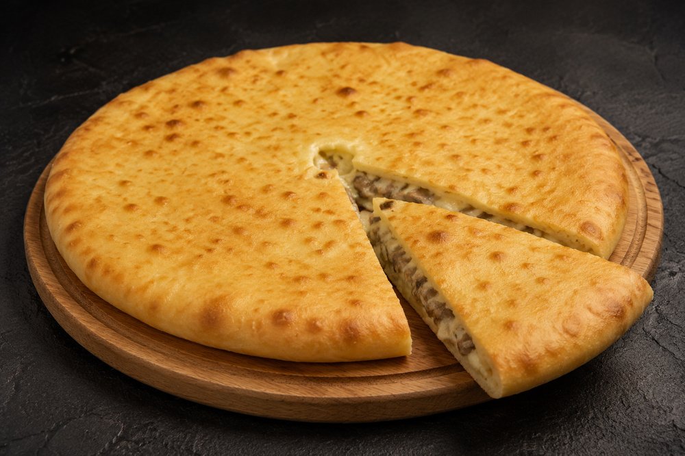 Осетинский пирог с грибами и сыром