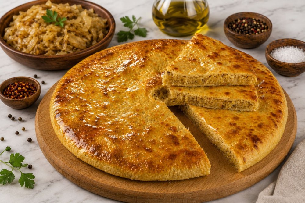 Осетинский пирог с капустой «Къабускаджын», 1 шт.