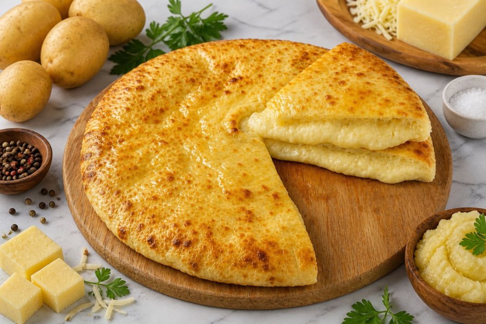 Осетинский пирог с картофелем и сыром «Картофджын», 1 шт.