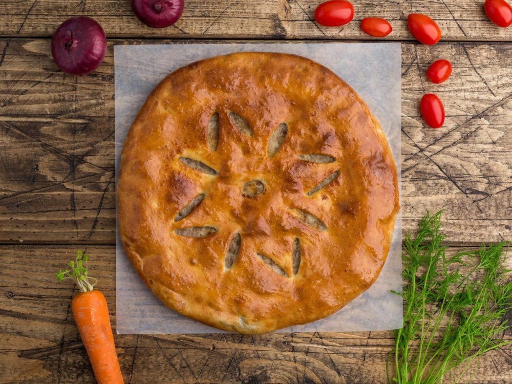 Осетинский пирог с курицей