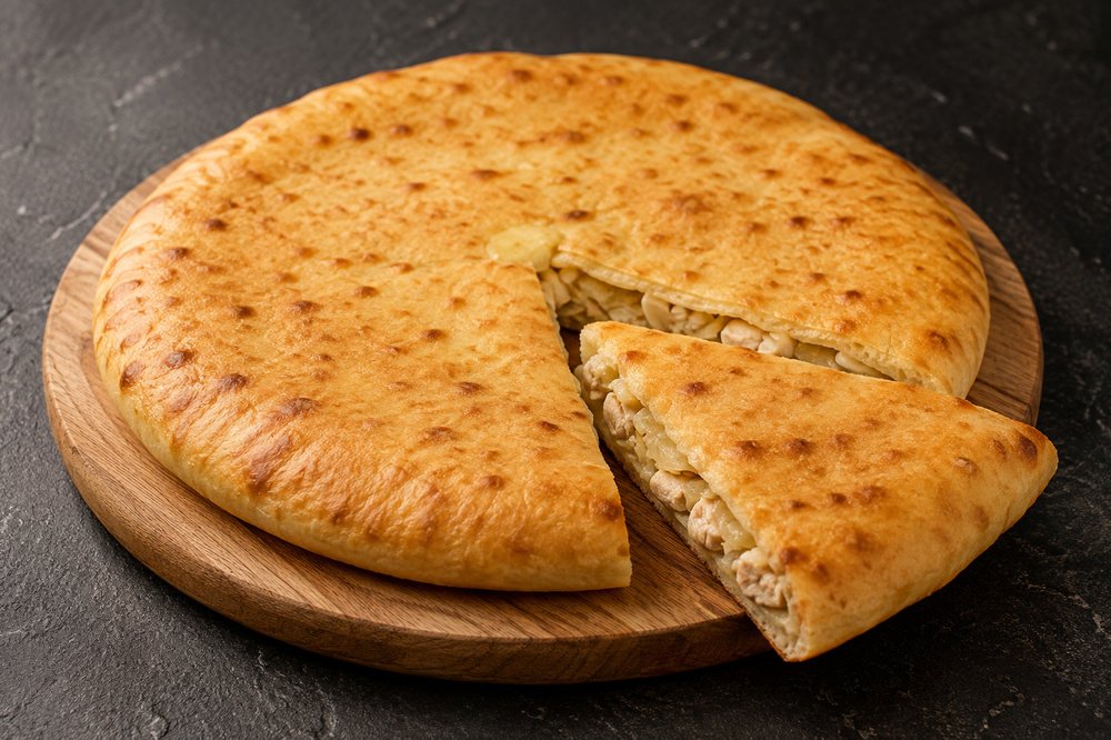 Осетинский пирог с курицей и капустой