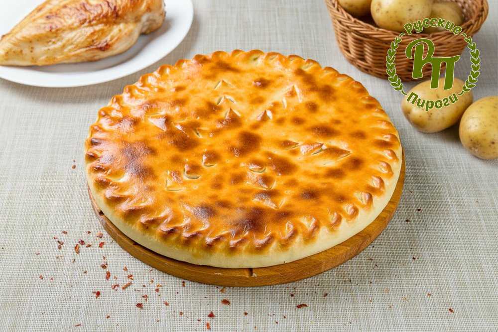 Осетинский пирог с курицей и картошкой