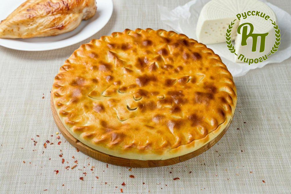 Осетинский пирог с курицей и сыром
