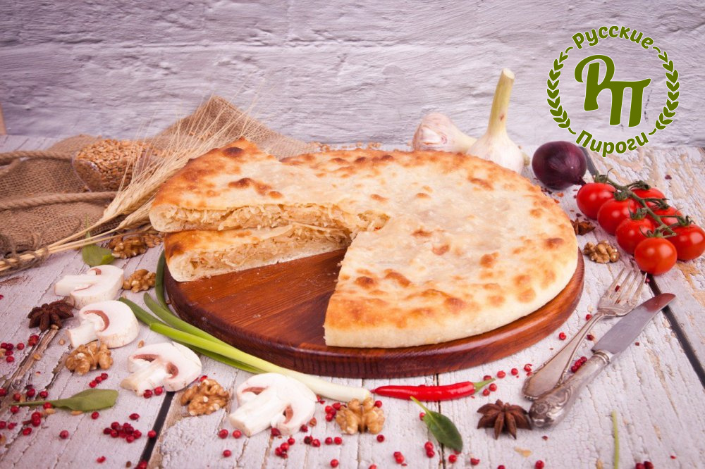 Осетинский пирог с луком и яйцом