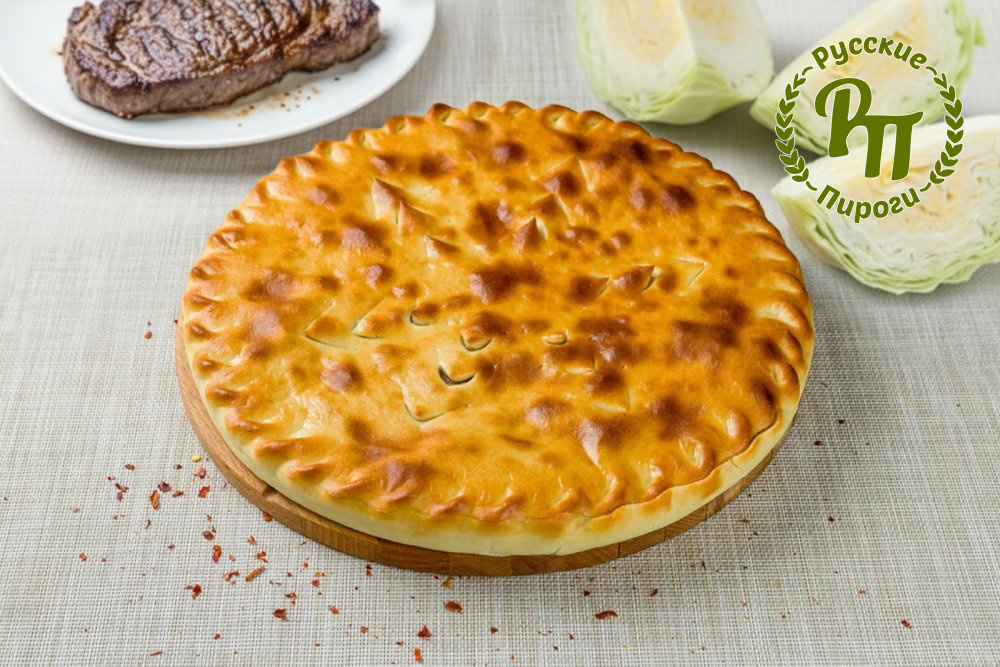 Осетинский пирог с мясом и капустой