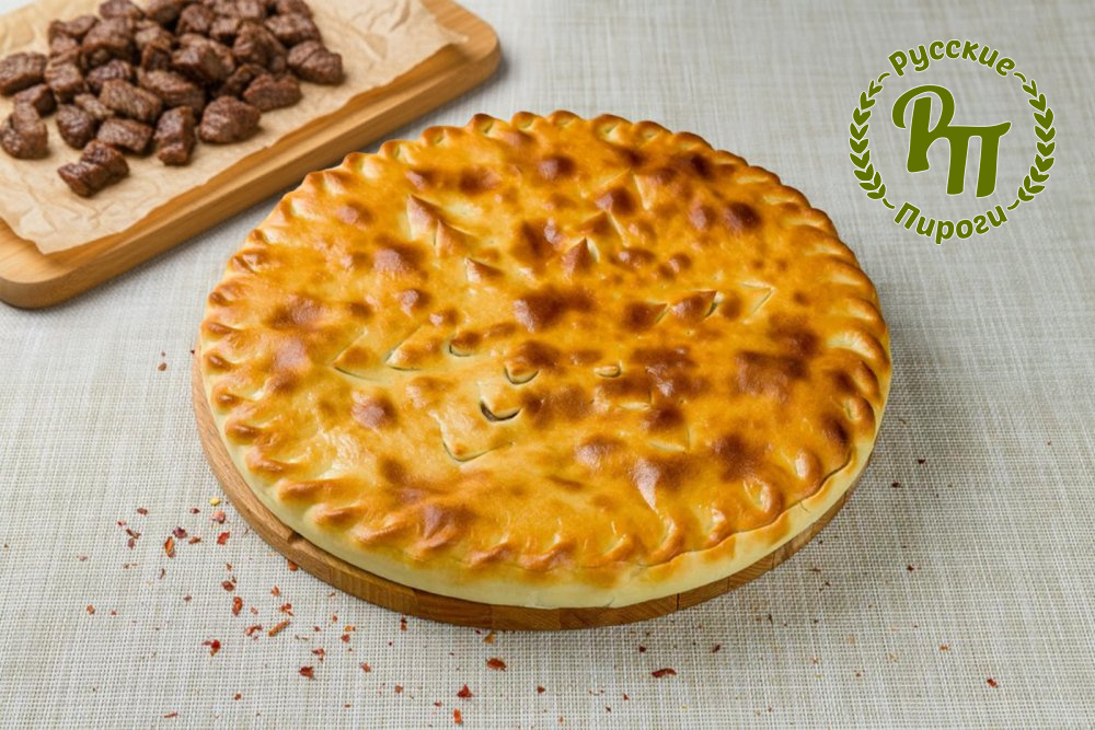 Осетинский пирог с рубленым мясом баранины