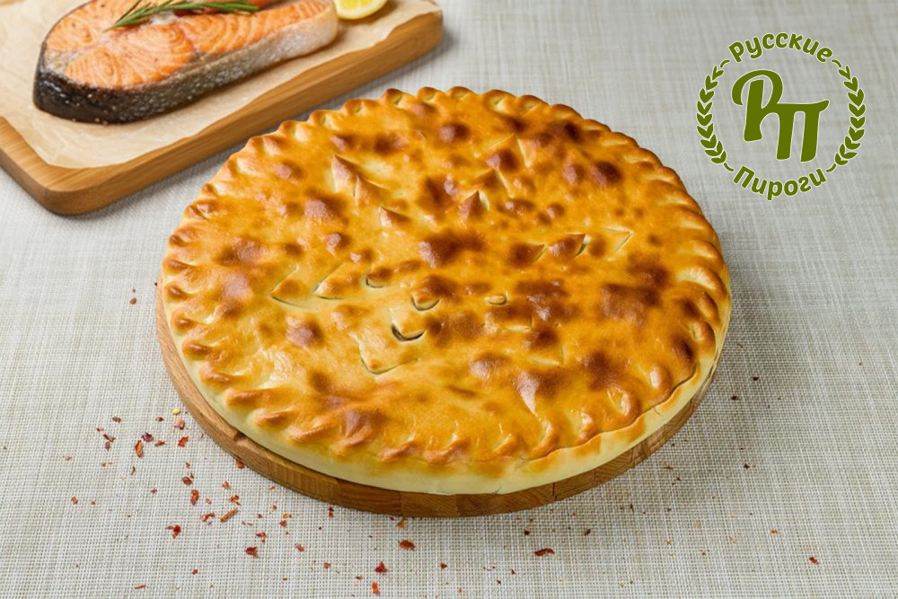 Осетинский пирог с семгой