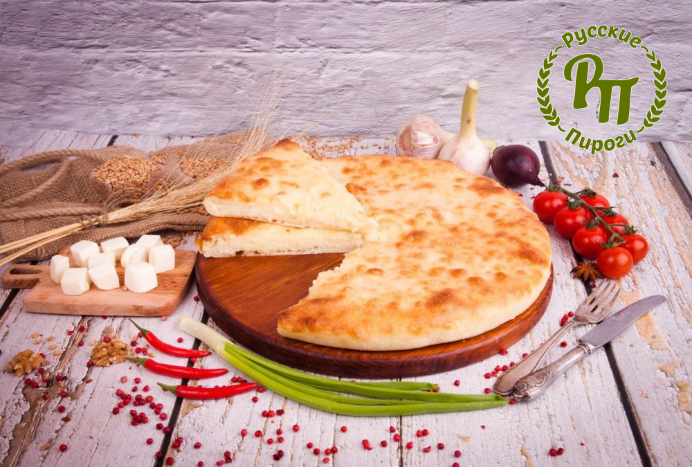 Осетинский пирог с творогом сыром и грибами