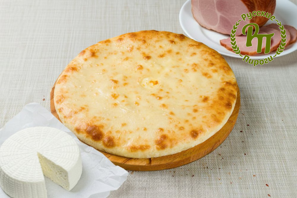 Осетинский пирог с ветчиной и сыром