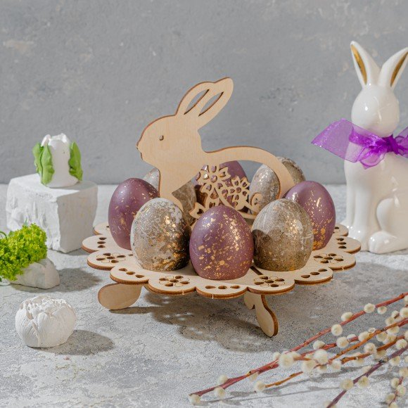 Пасхальная подставка для яиц «Зайчик» (на 8 яиц)