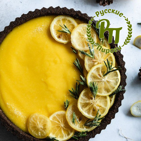 Песочный шоколадный тарт с лимоном
