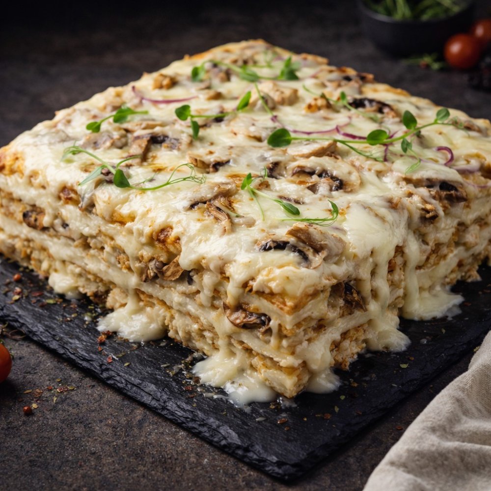 Пицца-пирог «С белым соусом по-итальянски»