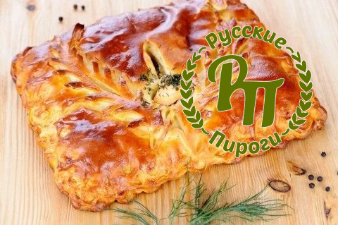 Пирог постный с сёмгой
