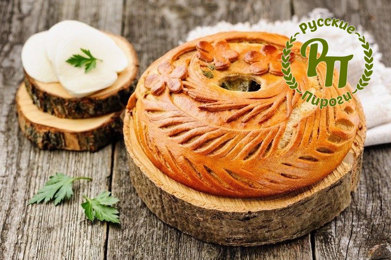 Пирог ржаной с помидорами и моцареллой