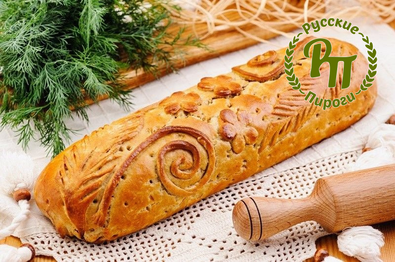 Пирог ржаной с телятиной и капустой