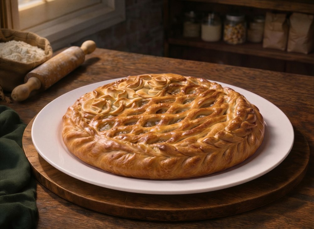Пирог с яблоком и корицей, 1 шт.