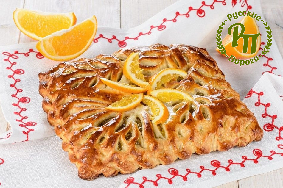 Пирог с апельсином и мёдом