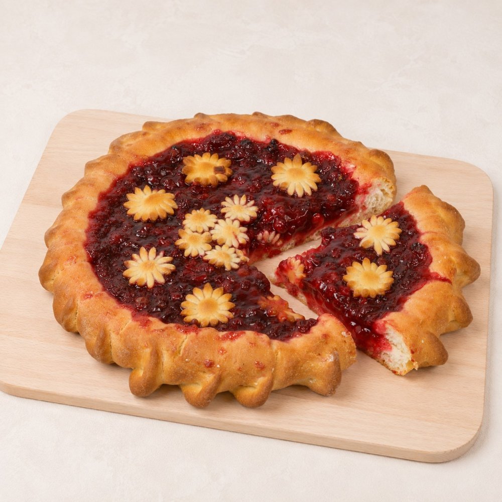 Пирог с брусникой, 1 шт.
