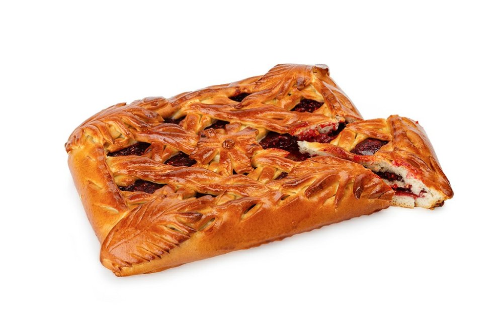 Пирог с брусникой и апельсином