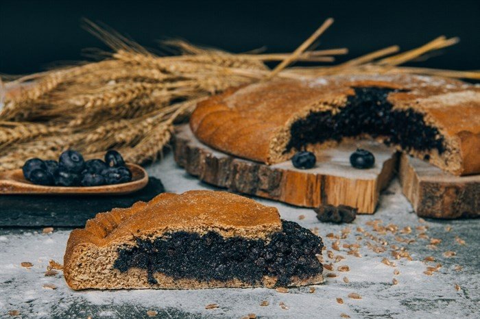 Пирог с голубикой