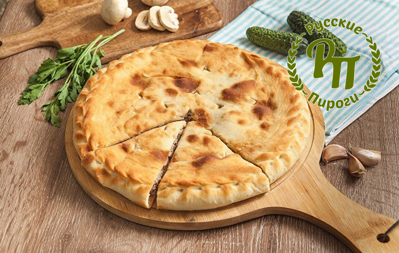 Пирог с говядиной и грибами