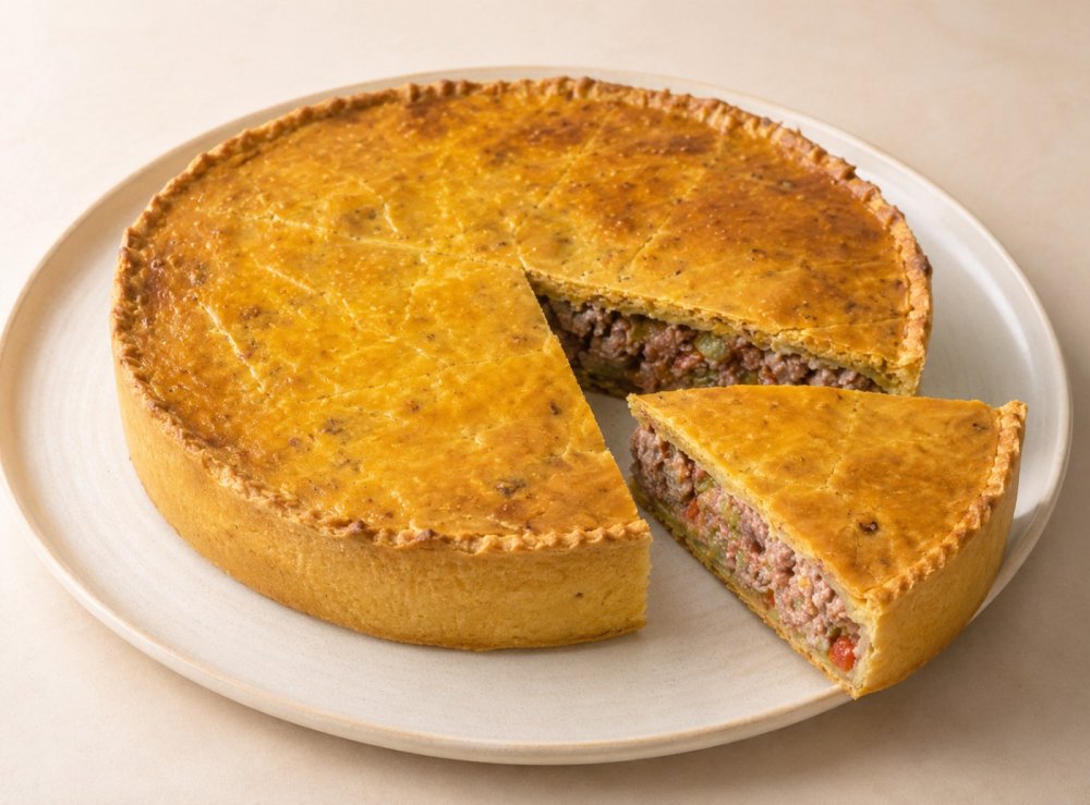 Пирог с говядиной и кабачком (тарт)