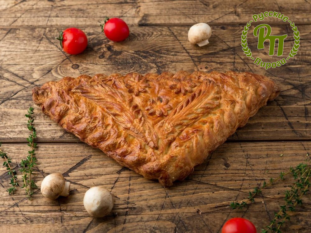 Пирог с картофелем и грибами 