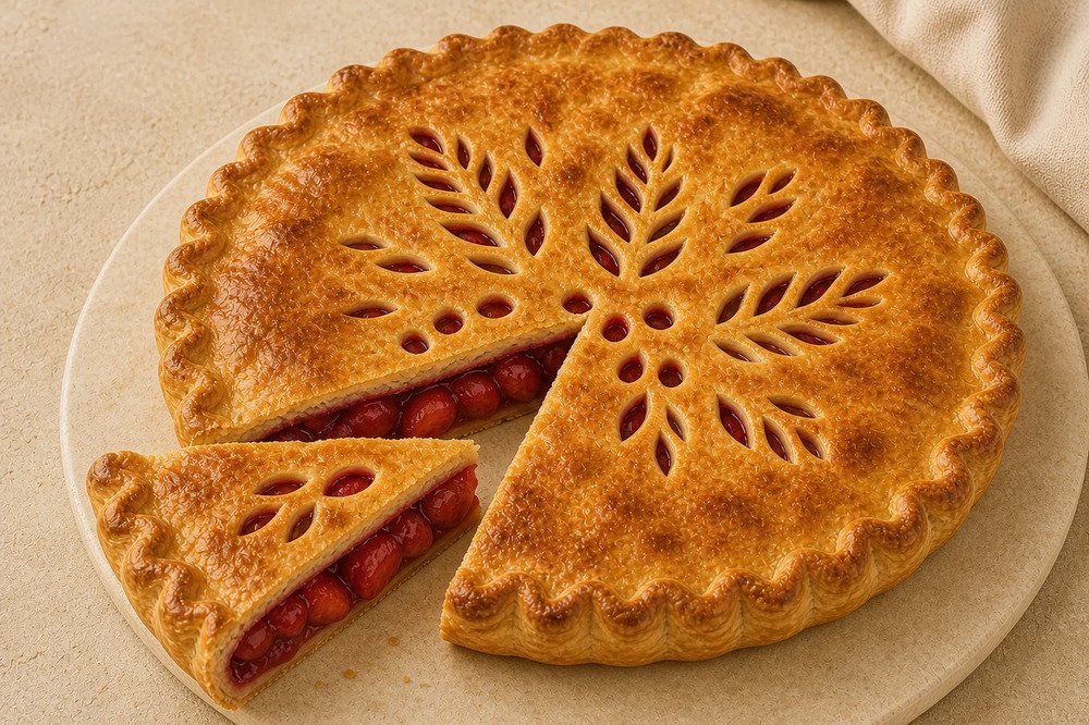 Пирог с клубникой, 1 шт.