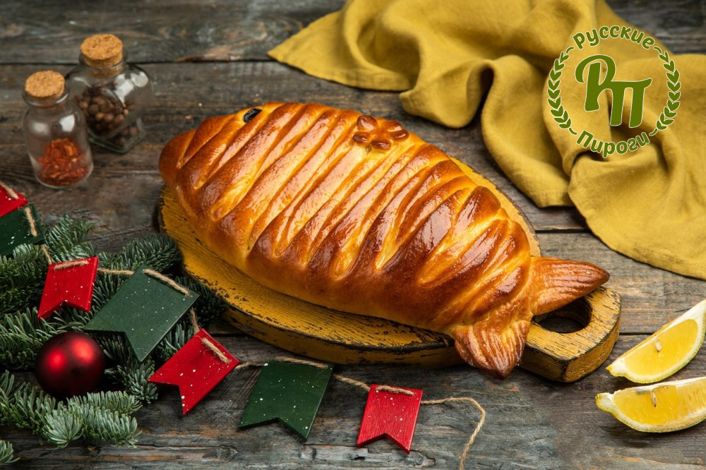 Пирог с красной рыбой и шпинатом