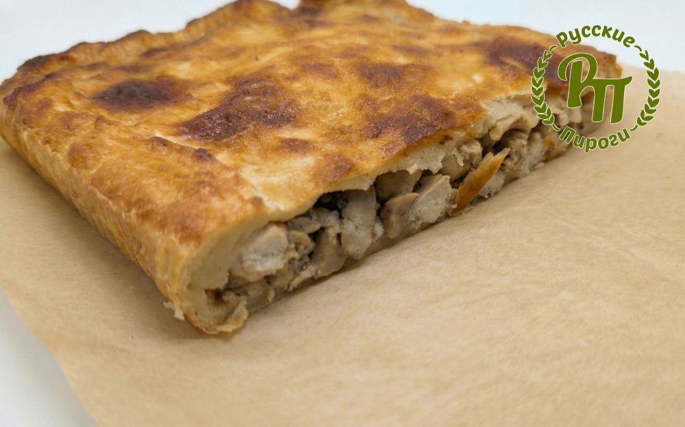 Пирог с курицей и грибами
