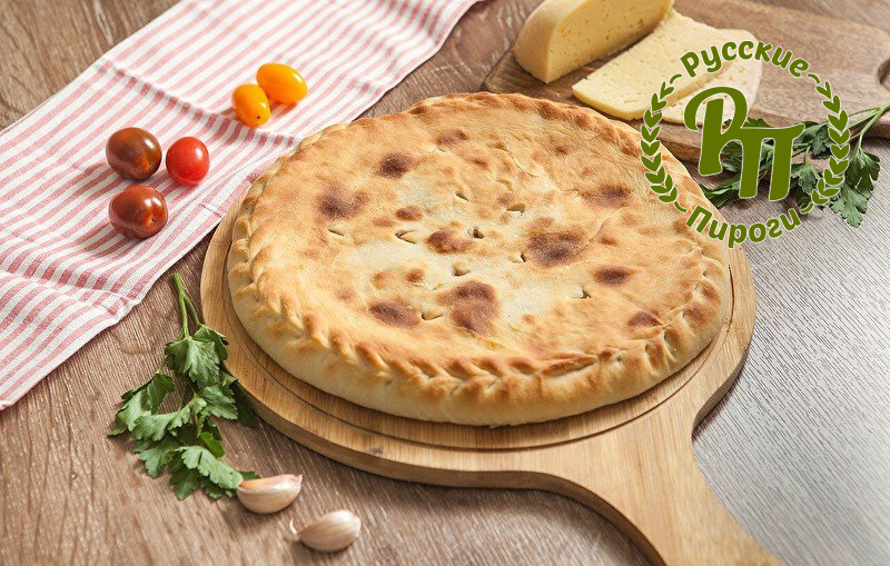 Пирог с курицей и сыром