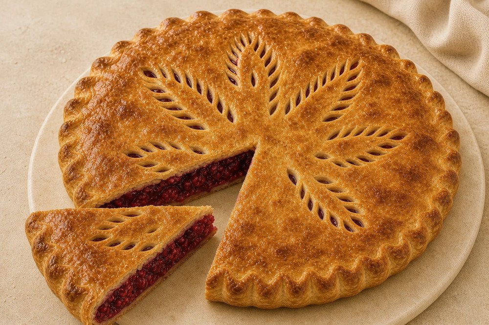 Пирог с малиной, 1 шт.