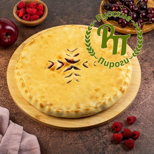 Пирог с малиной