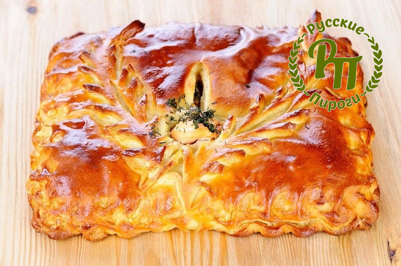 Пирог с сёмгой