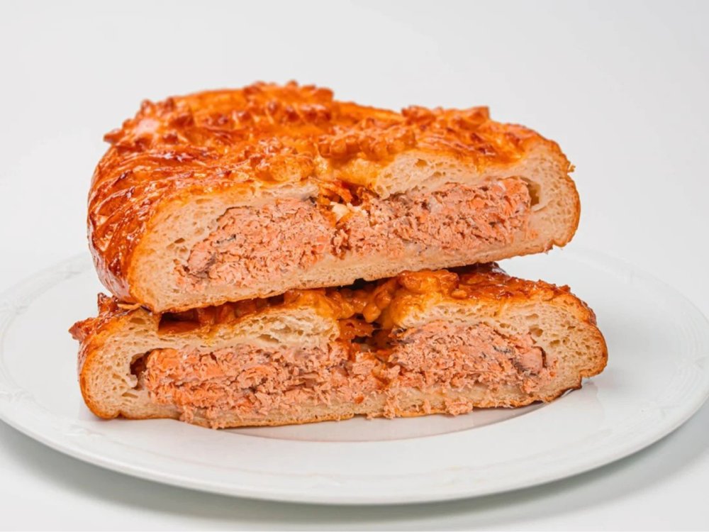 Пирог с семгой