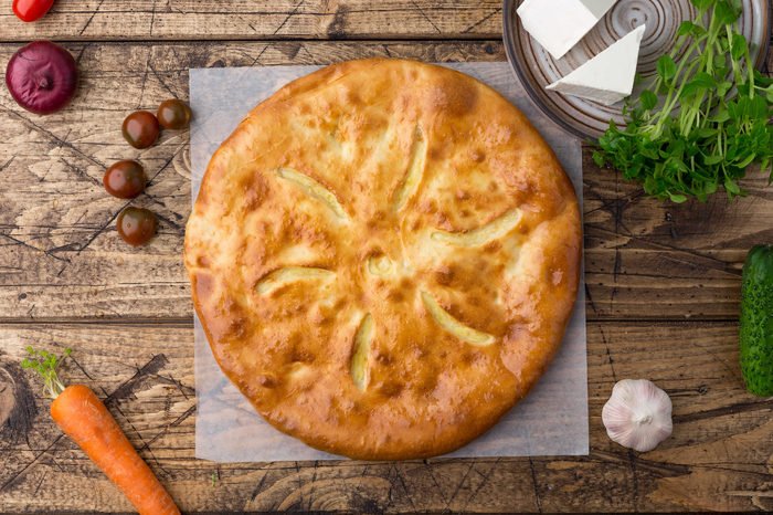 Пирог с сыром и картофелем