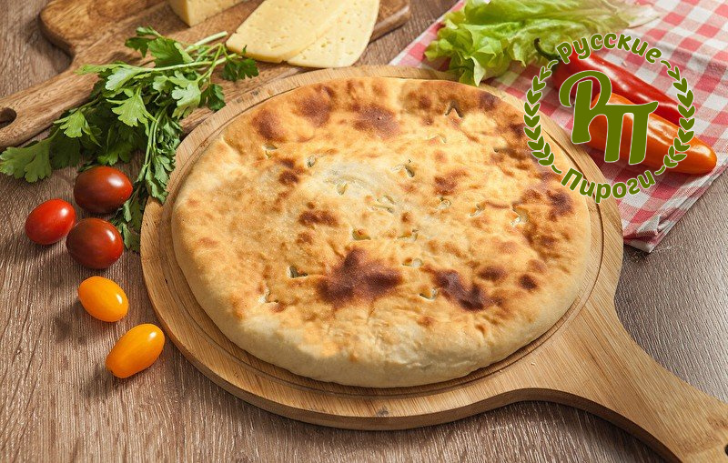 Пирог с сыром и зеленью