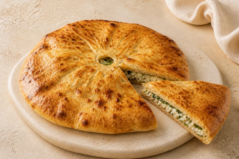 Пирог с сыром и зелёным луком, 1 шт.