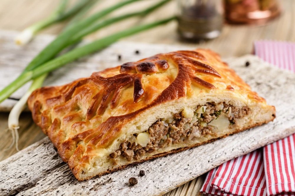 Пирог с телятиной и картофелем