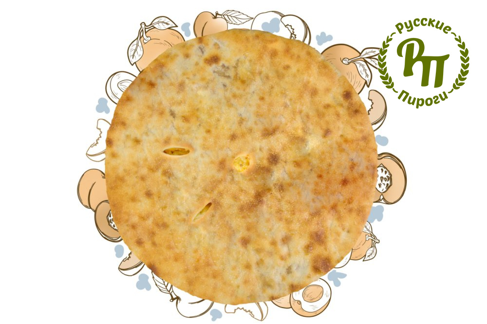 Пирог с творогом и малиной