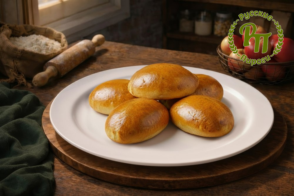 Пирожки с яблоками 5 шт