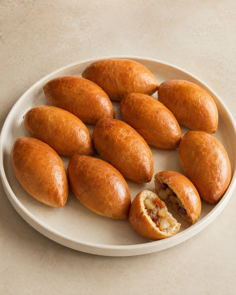 Пирожки с яблоком и корицей, набор 10 шт.