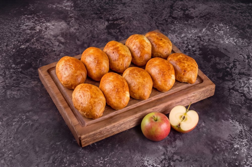 Пирожки с яблоком,10 шт.