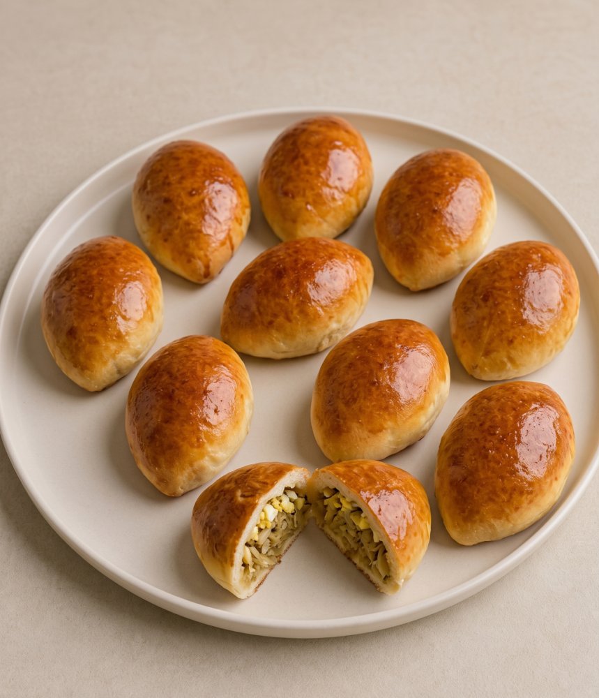 Пирожки с капустой, 10 шт.