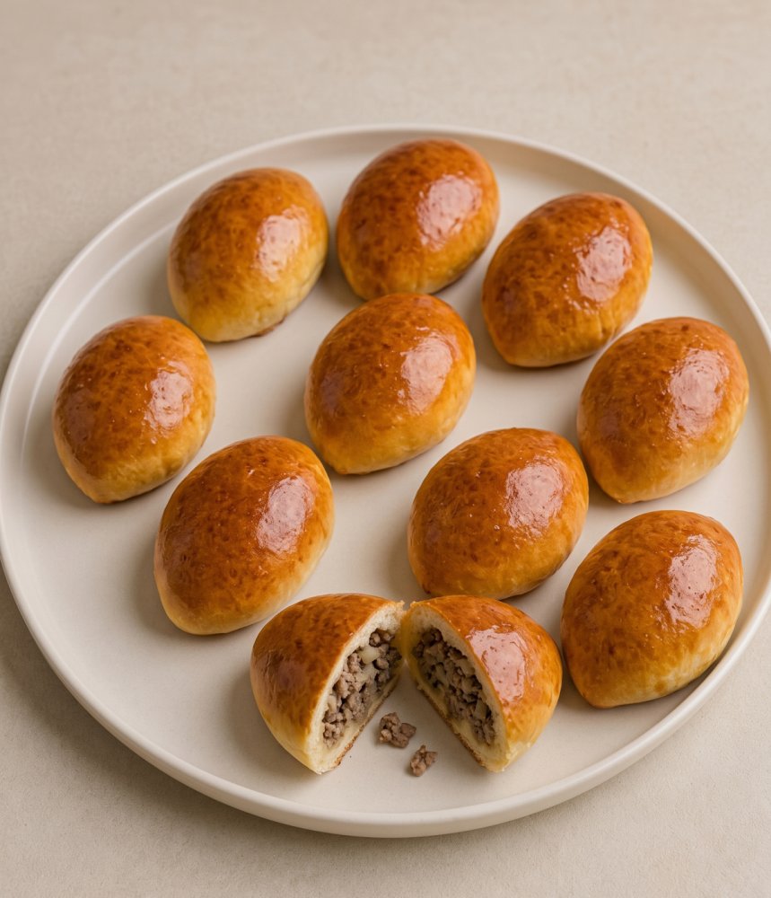 Пирожки с мясом, 10 шт.