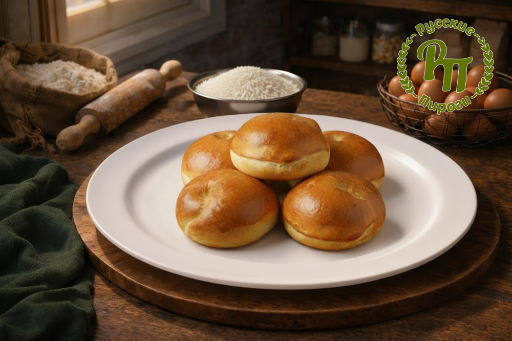 Пирожки с рисом и яйцом 5 шт