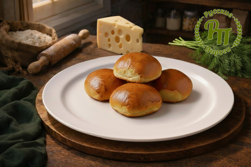 Пирожки с сыром и зеленью 5 шт 