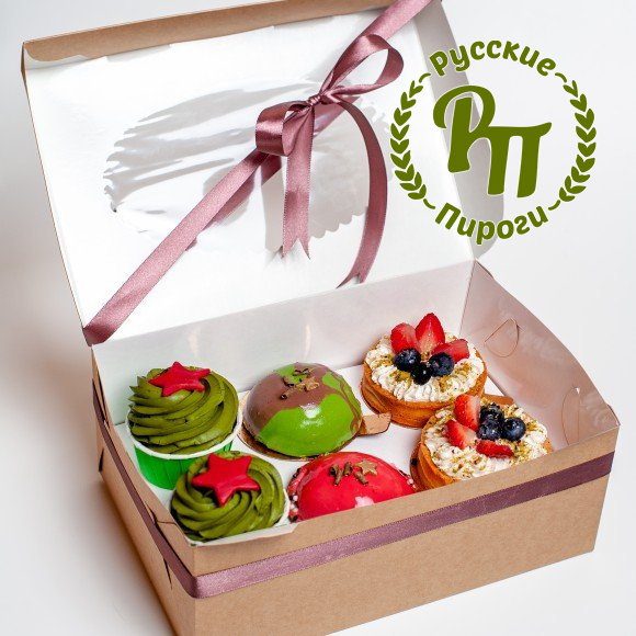 Пирожные на 23 февраля (муссовые, тарталетки, капкейки)